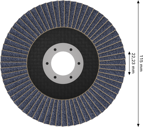 قرص الصنفرة Bosch X451 مقاس 115 مم G60 لطحن المعادن.